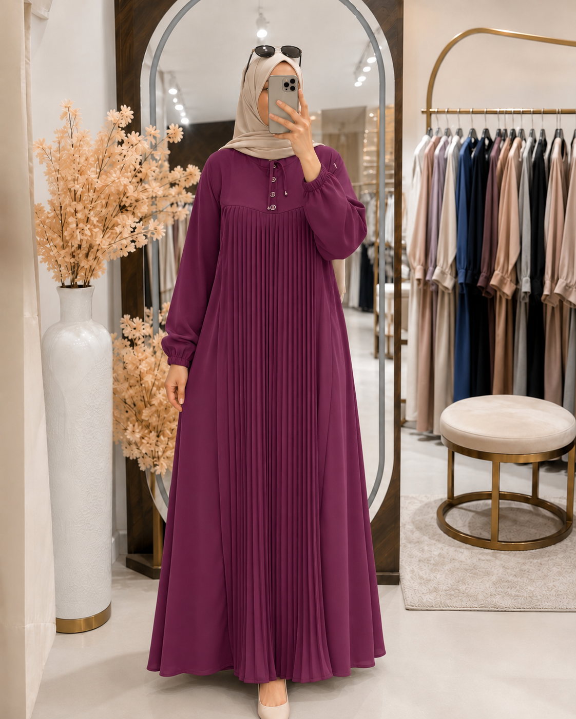 Robe Plissé Ref:026