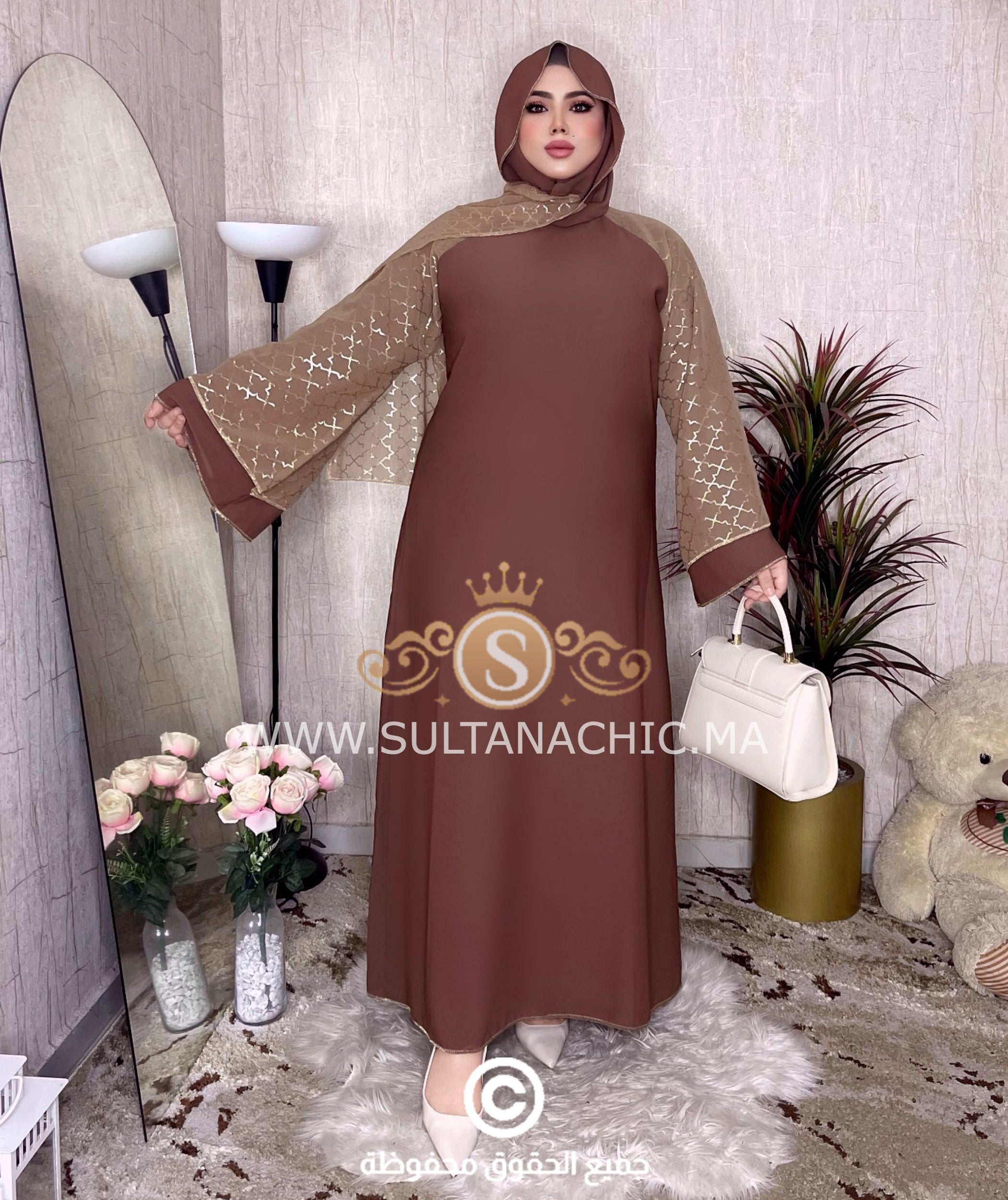 Abaya Chic+Châle (Ref:024)