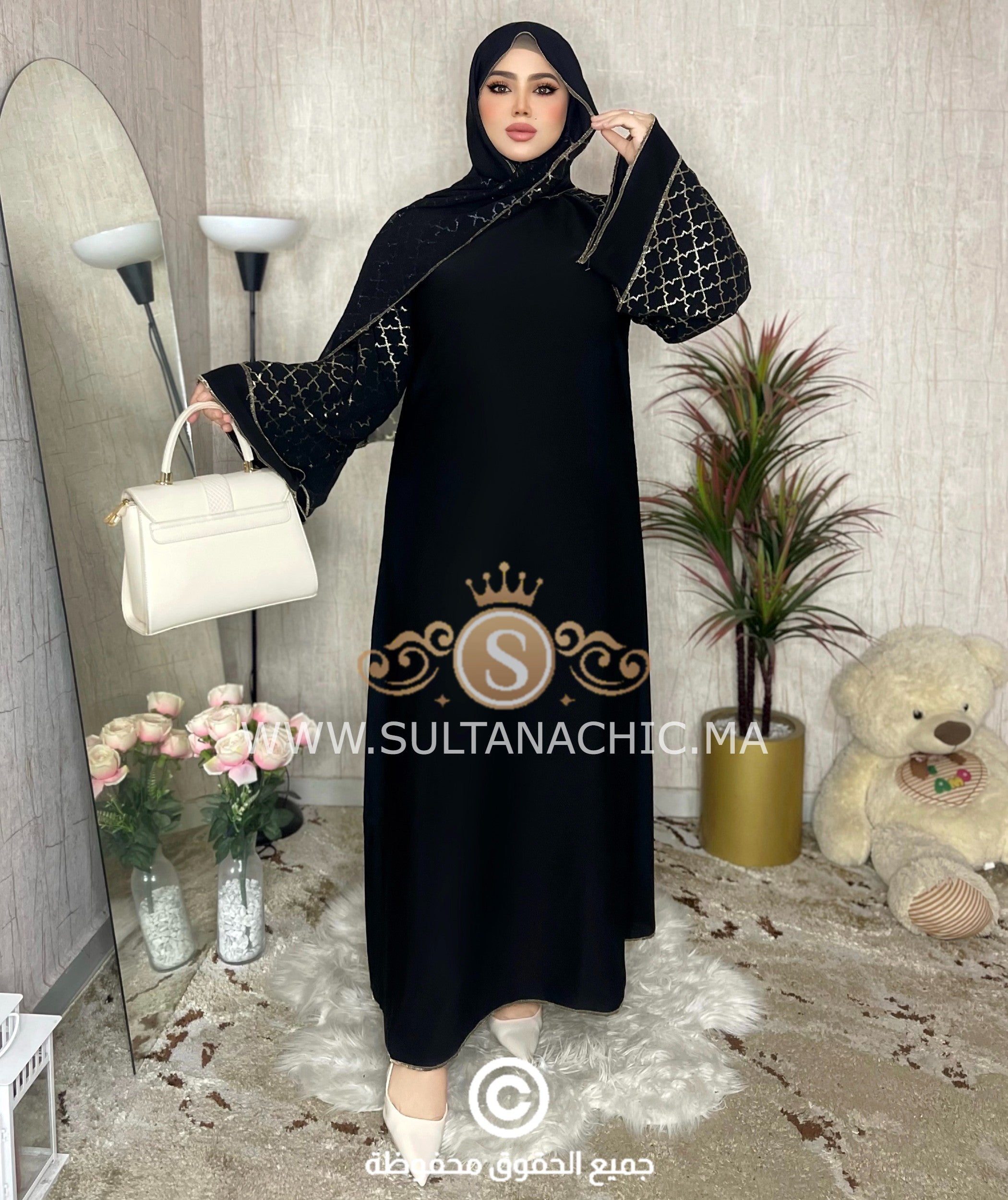 Abaya Chic+Châle (Ref:024)
