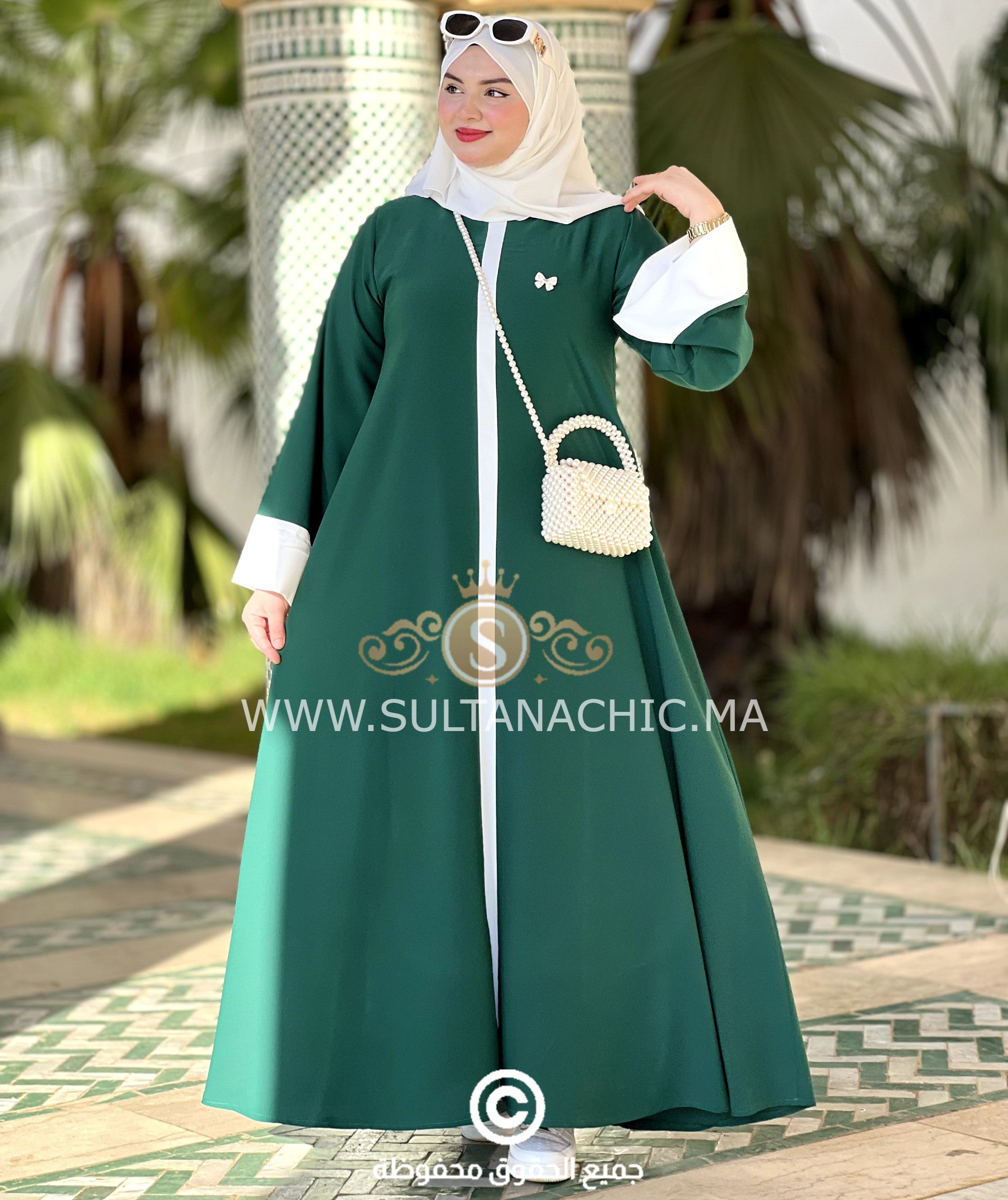 Abaya Omra +Châle (Ref:020)