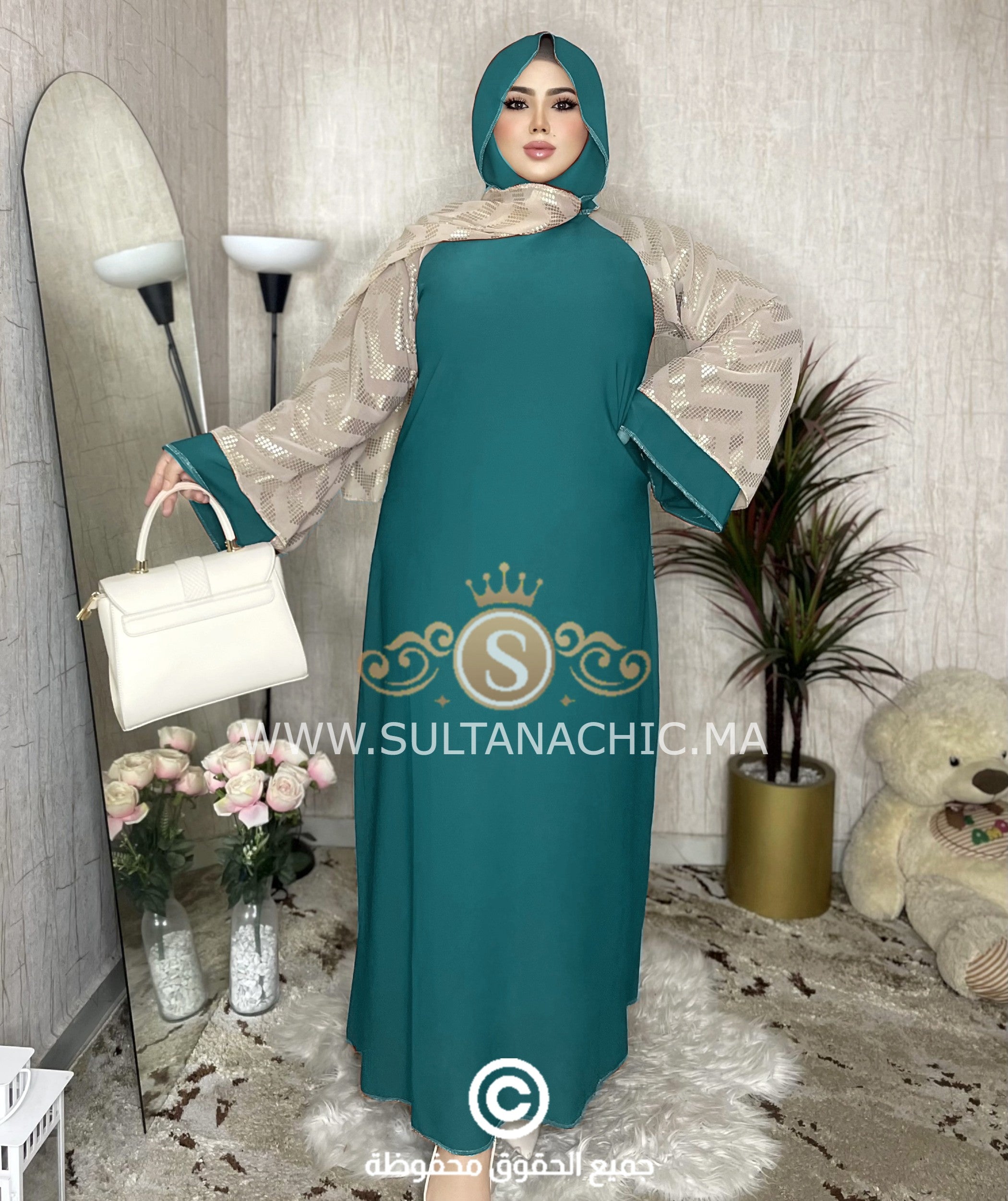 Abaya Chic+Châle (Ref:024)