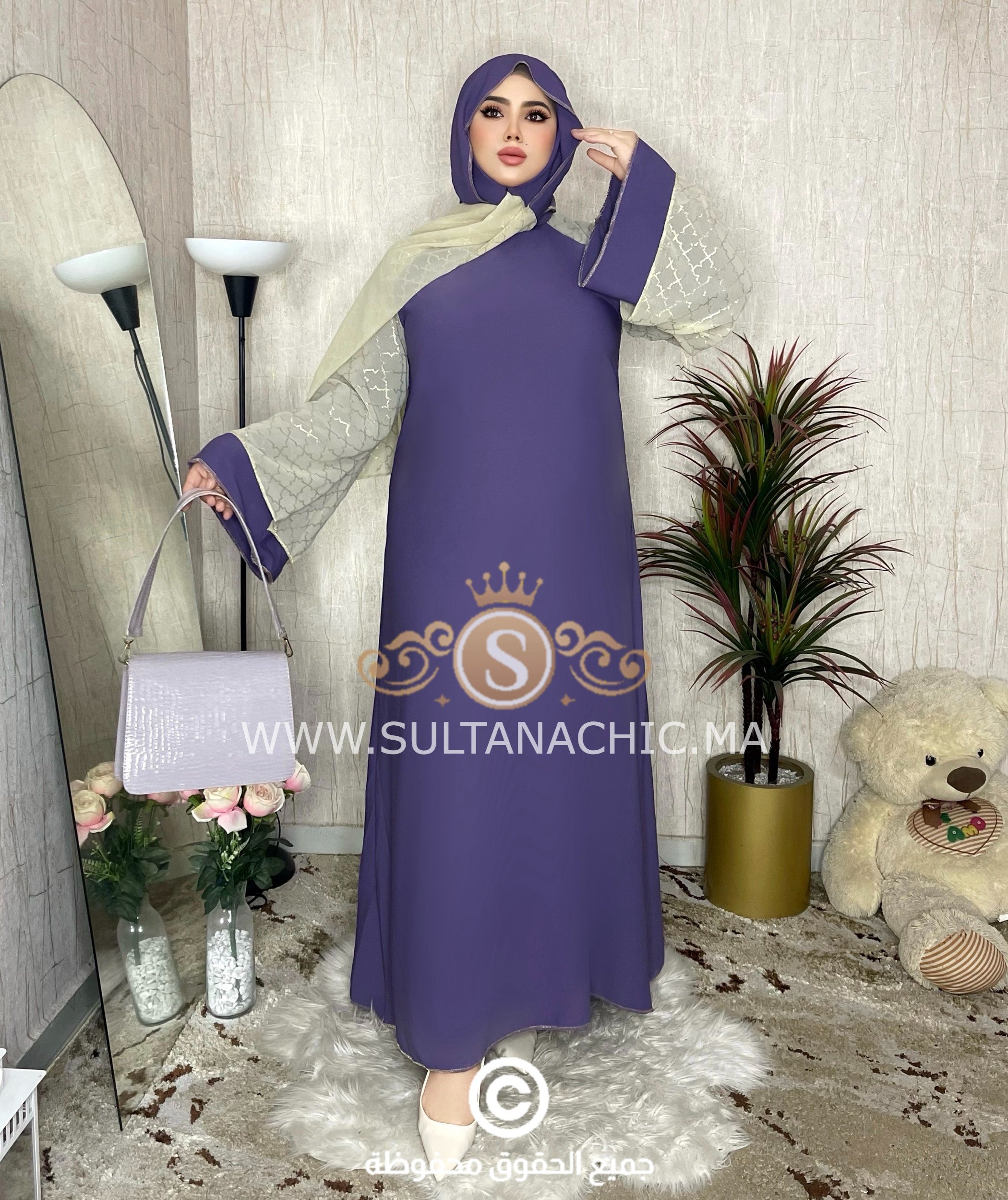 Abaya Chic+Châle (Ref:024)
