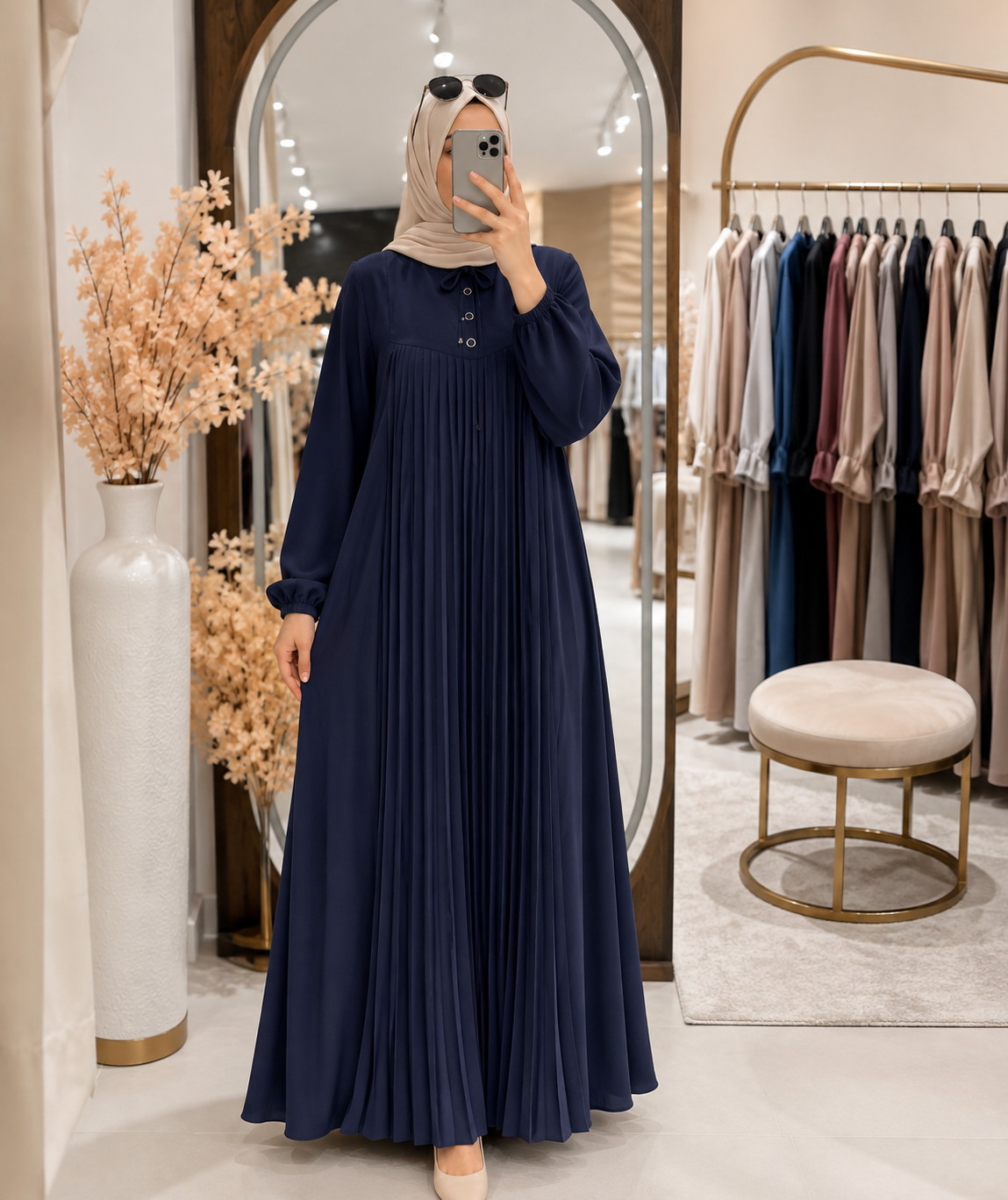 Robe Plissé Ref:026